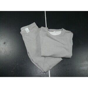 Uniqlo HEATTECH Ultra Warm Crew Neck LS T-Shirt & Leggings Set Women's Medium